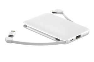 5000mAh Power Bank with Built-in Cable