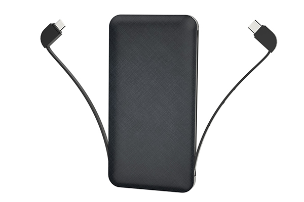10000mAh Power Bank with Built-in Cable