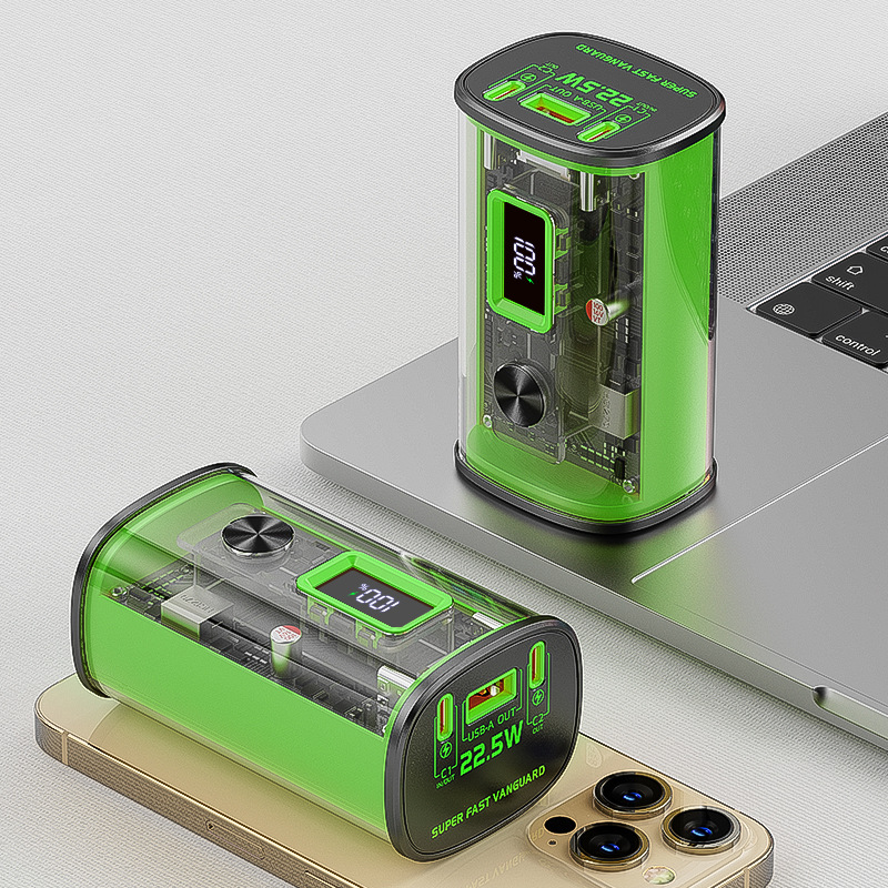 10000mAh transparent mecha power bank